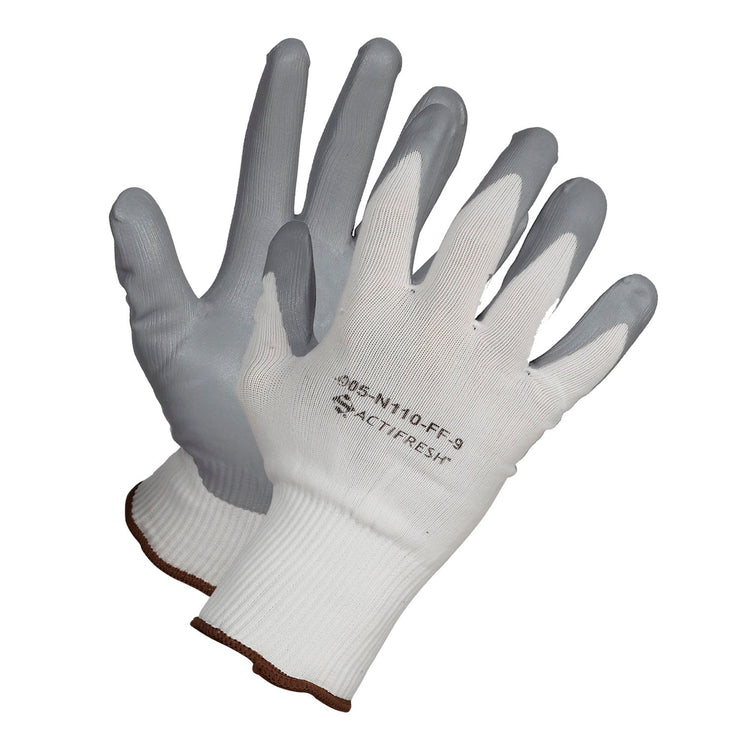 Grey Nitrile Foam Coated, Nylon Liner, Light to Medium Duty