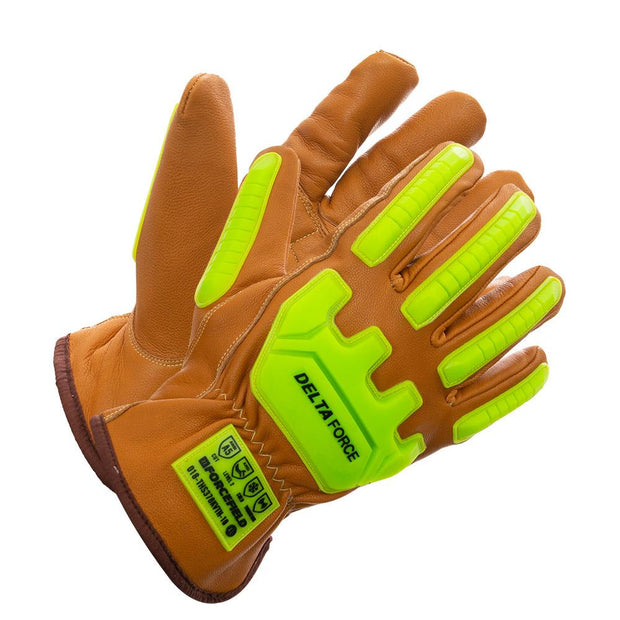 Deltaforce Goatskin Kevlar and Thinsulate Lined Winter Impact Glove