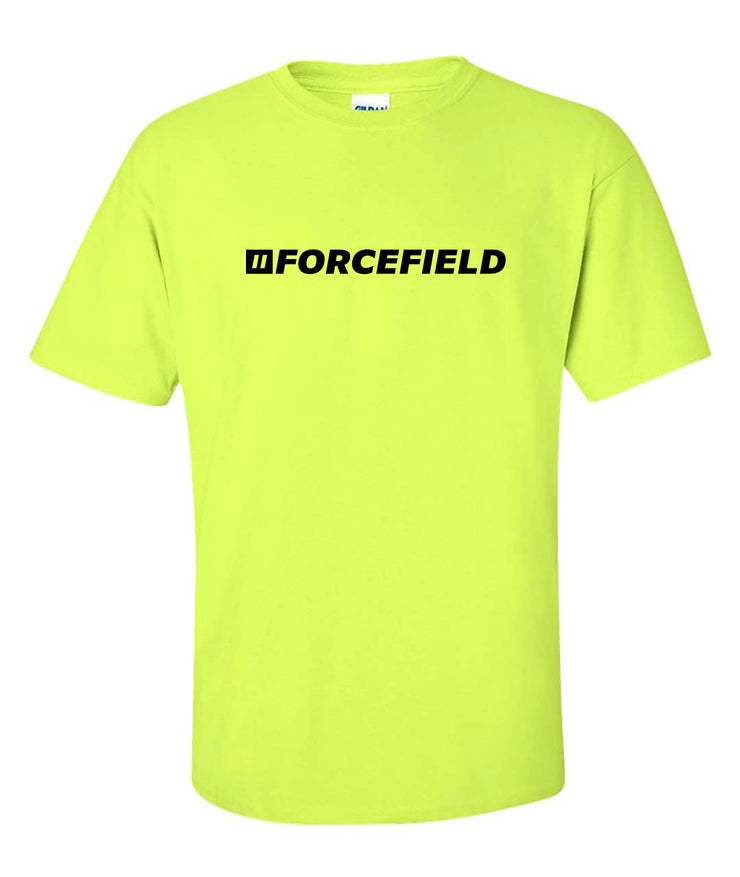 T-shirt graphique réfléchissant Forcefield à manches courtes et col ras du cou léger et citron vert haute visibilité