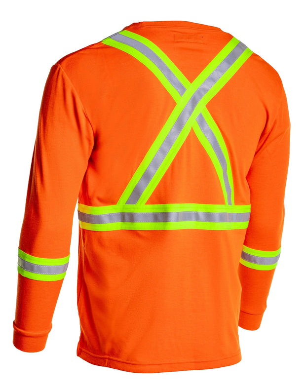 Inherent Flame-Resistant 6.4oz Long Sleeve Safety T-shirt