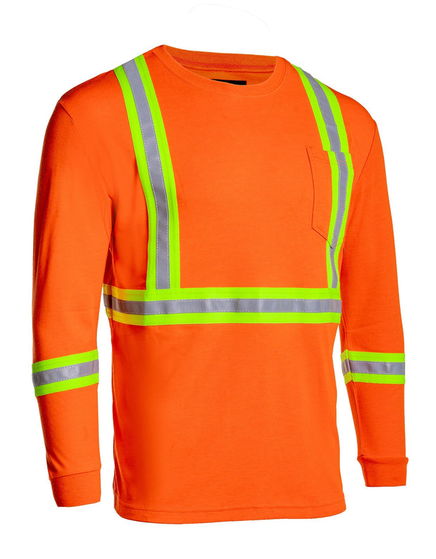 Inherent Flame-Resistant 6.4oz Long Sleeve Safety T-shirt