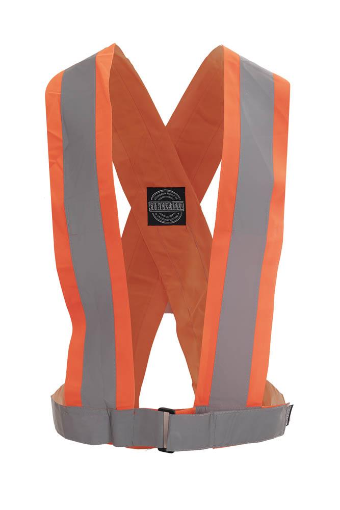 Orange CSA 4" Tricot Traffic Sash