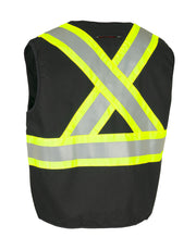 Fire Resistant (FR) Cotton Duck Hi Vis Safety Vest