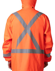 Lightweight Fire Resistant (FR) Hi-Vis Safety Rain Jacket