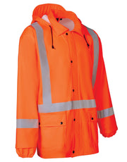 Lightweight Fire Resistant (FR) Hi-Vis Safety Rain Jacket