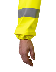 Lightweight Fire Resistant (FR) Hi-Vis Safety Rain Jacket