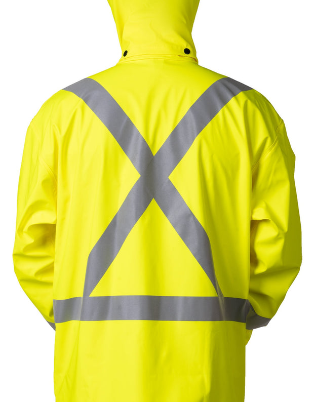 Lightweight Fire Resistant (FR) Hi-Vis Safety Rain Jacket