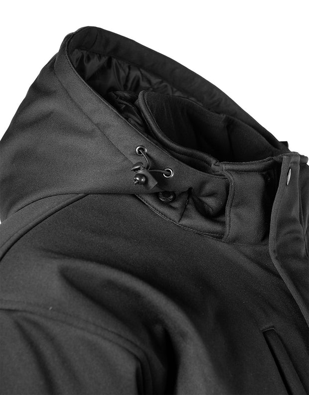 Black Softshell Winter Jacket