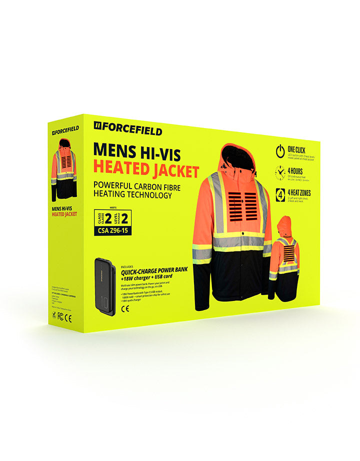 Hi Vis Winter Softshell Heated Jacket