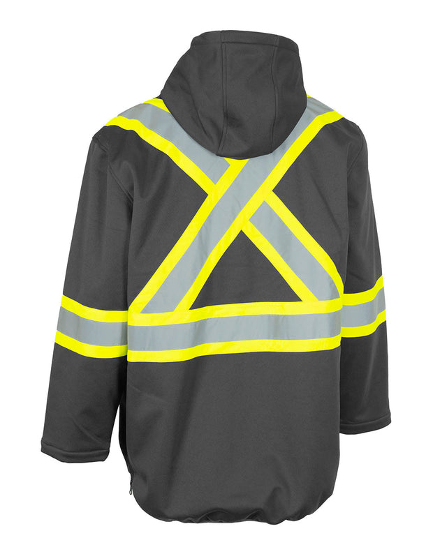 Hi Vis Safety Anorak Pullover Softshell