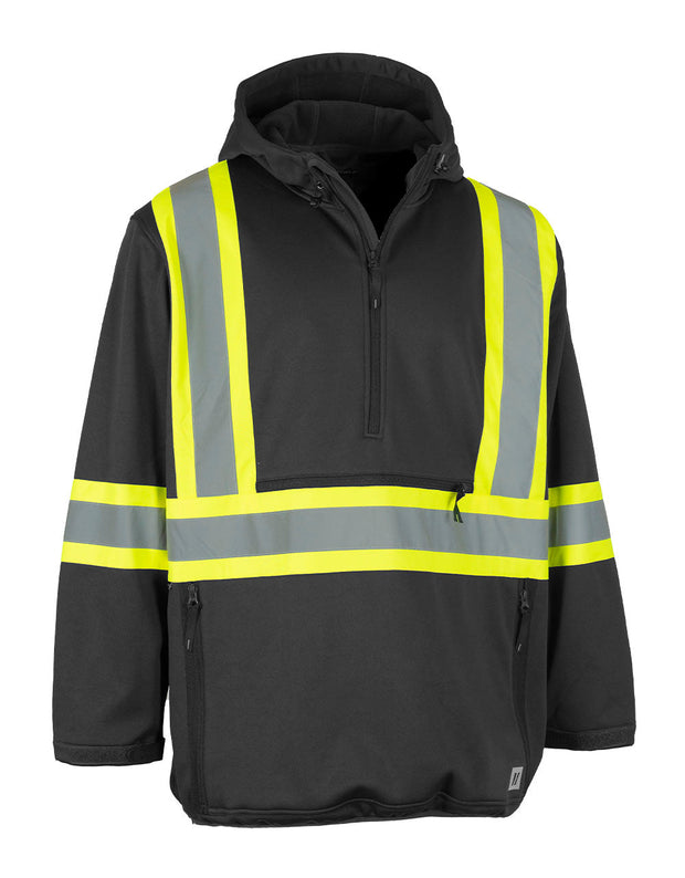 Hi Vis Safety Anorak Pullover Softshell