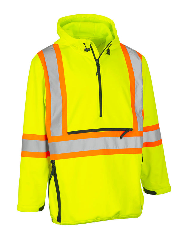 Hi Vis Safety Anorak Pullover Softshell