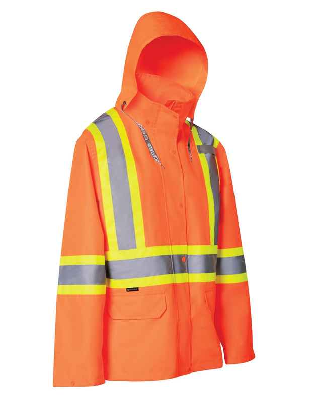 Combinaison de pluie imperméable haute visibilité pour femme