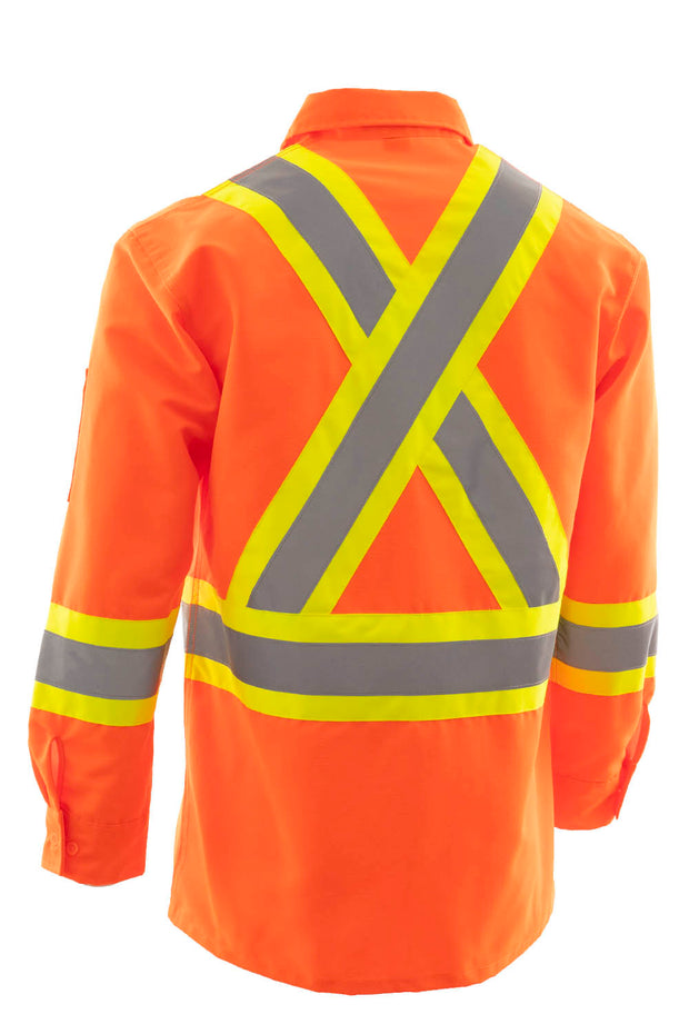 Hi Vis Ripstop Safety Work Shirt