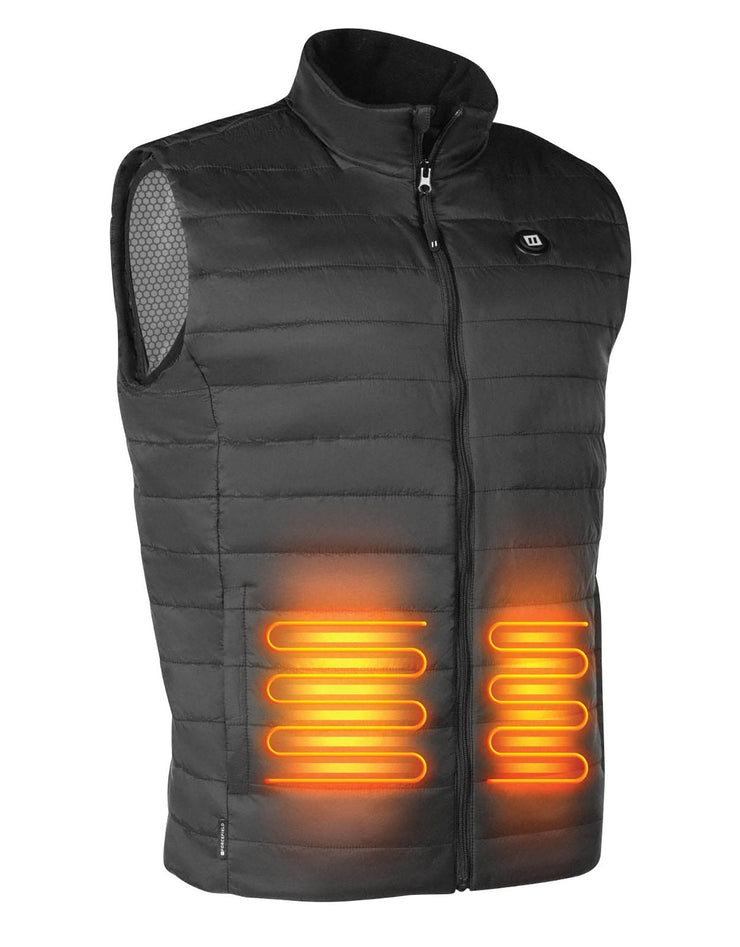 Gilet chauffant unisexe léger avec nouvelle doublure intérieure infusée de graphène (batterie incluse)