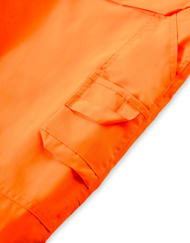 Orange "Torngat" Premium Ripstop 2-In-1 Hi-Vis Safety Suspender Pants