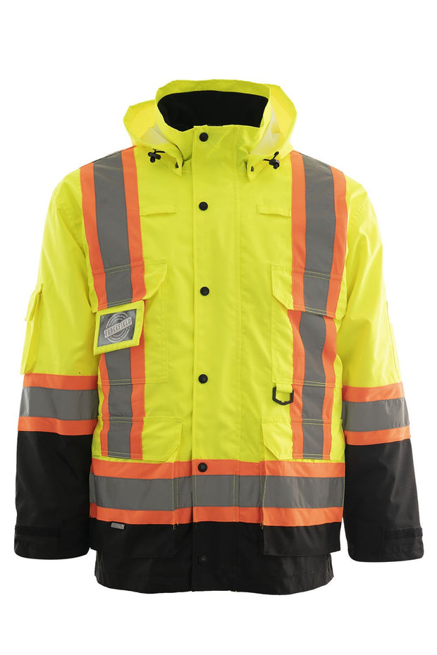 Custom Printed Re-Engineered 4-in-1 Hi Vis Safety Parka