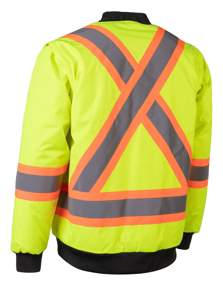 4-in-1 Hi Vis Safety Parka (All Lime)