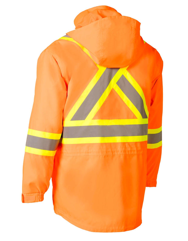 Orange "Torngat" Premium Ripstop 4-in-1 Hi-Vis Safety Parka