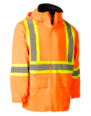 Orange "Torngat" Premium Ripstop 4-in-1 Hi-Vis Safety Parka