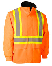 Orange "Torngat" Premium Ripstop 4-in-1 Hi-Vis Safety Parka