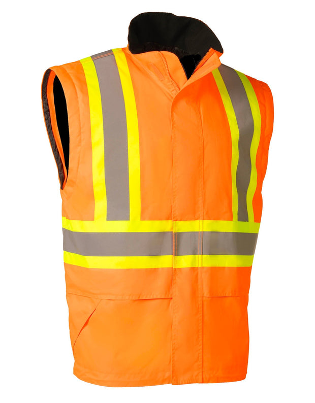 Orange "Torngat" Premium Ripstop 4-in-1 Hi-Vis Safety Parka