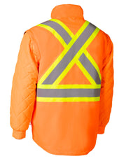 Orange "Torngat" Premium Ripstop 4-in-1 Hi-Vis Safety Parka