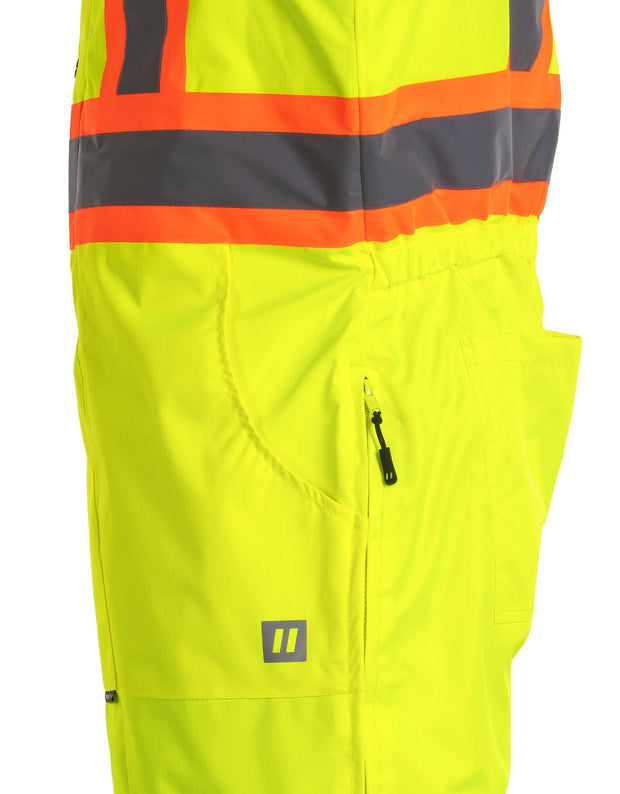 Hi Vis Winter Safety Overall (All Lime)