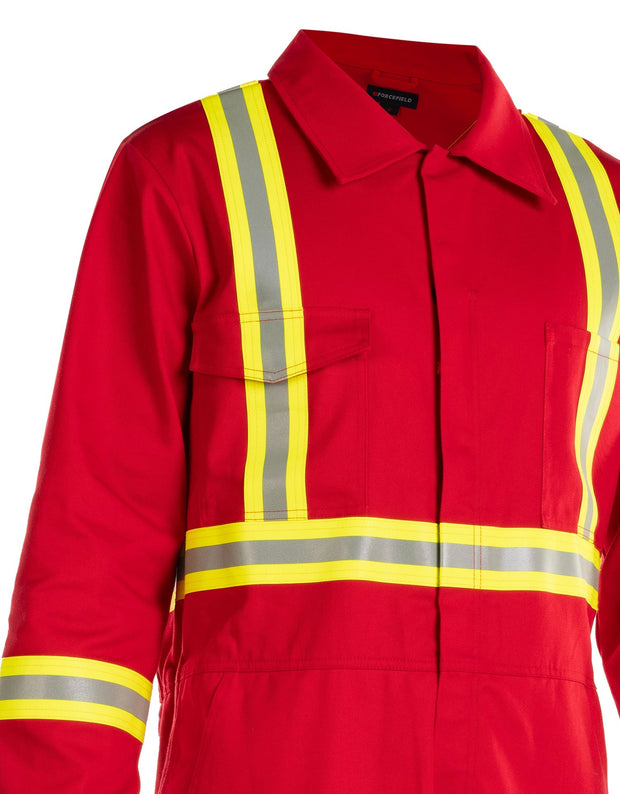 FR Treated 100% Cotton Coverall with Reflective Tape