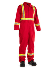 FR Treated 100% Cotton Coverall with Reflective Tape