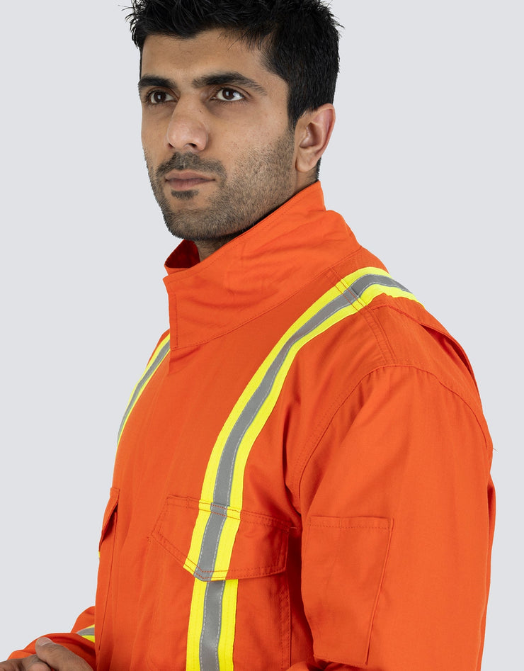 Inherent Flame-Resistant 6oz Coverall with Leg Zippers