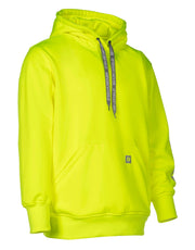 Sweat à capuche graphique Forcefield à manches avec logo Hi Vis Lime Pullover