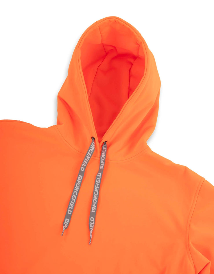 Sweat à capuche graphique Forcefield Orange haute visibilité avec logo sur les manches