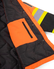 Women's Hi-Vis Safety Parka with Detachable Hood