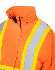 Women's Hi-Vis Safety Parka with Detachable Hood