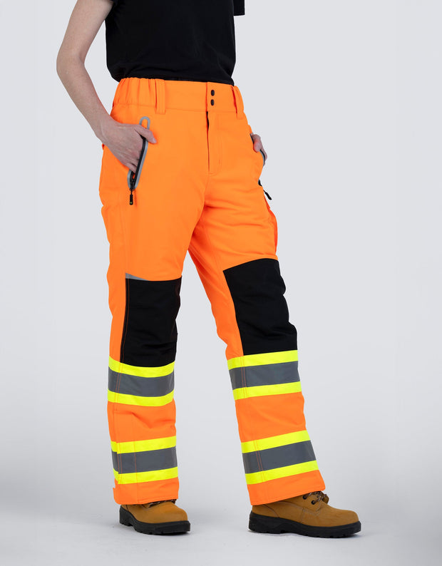 Women's Hi-Vis Safety Lined Utility Pants