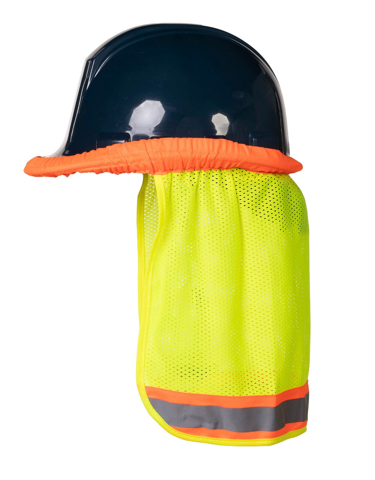 Hi Vis Reflective Mesh Hard Hat Sun Shade Neck Sheild Forcefield Canada Hi Vis Workwear and Safety Gloves