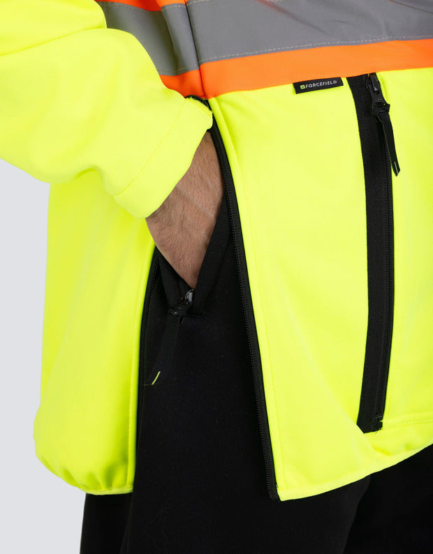 Hi Vis Safety Anorak Pullover Softshell