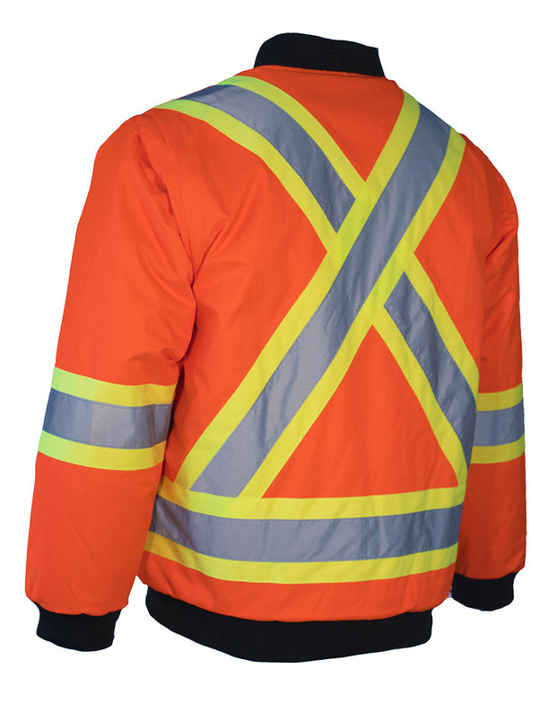 All Orange 4-in-1 Hi Vis Safety Parka