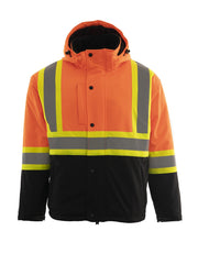 Custom Printed Hi Vis Softshell Winter Safety Jacket