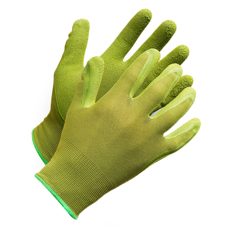 Fieldwork Ladies Garden Gloves" Seamless Foam Latex Palm Coated - Hi Vis Safety