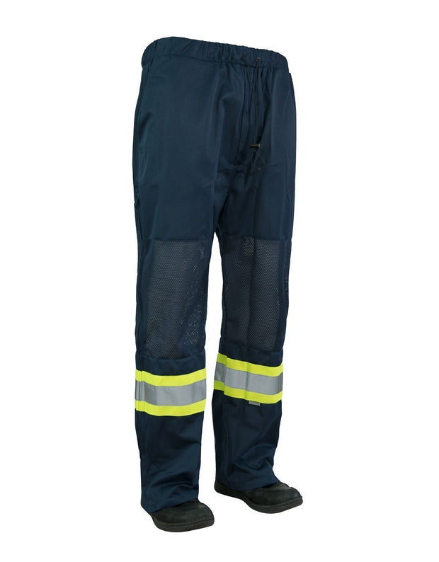 Hi Vis Safety Tricot Traffic Pants with Vented Legs and Elastic Waist - Hi Vis Safety