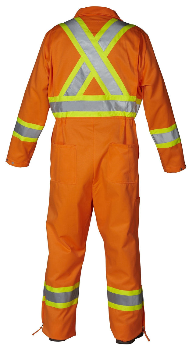 Hi Vis Safety Unlined Coverall - Hi Vis Safety