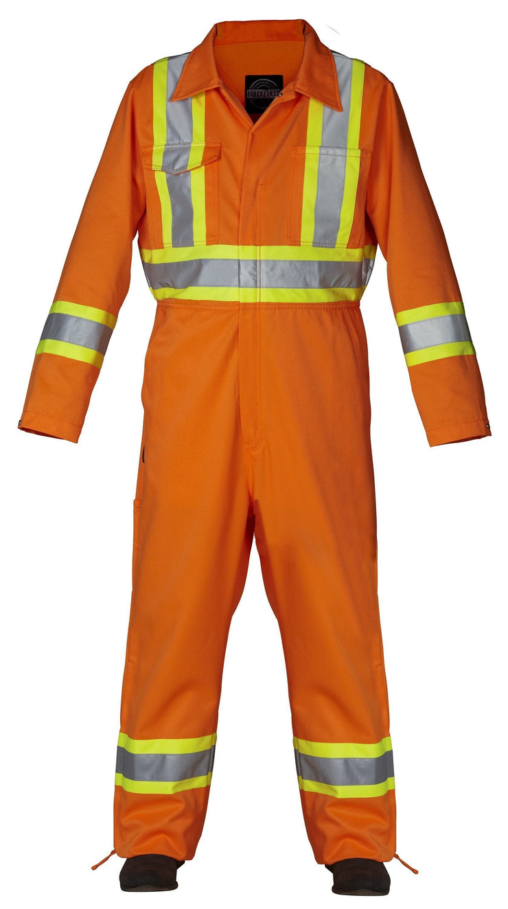 Hi Vis Safety Unlined Coverall - Hi Vis Safety