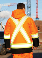 Hi Vis Safety Winter Cargo Parka - Hi Vis Safety