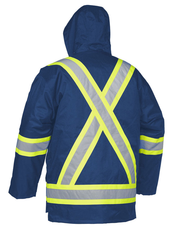 Hi Vis Safety Winter Cargo Parka