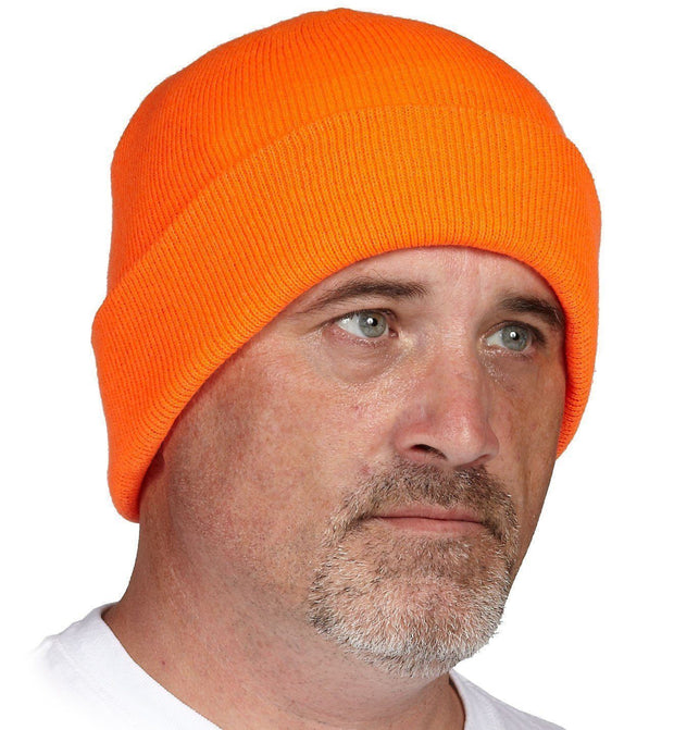 Orange Acrylic Toque - Hi Vis Safety