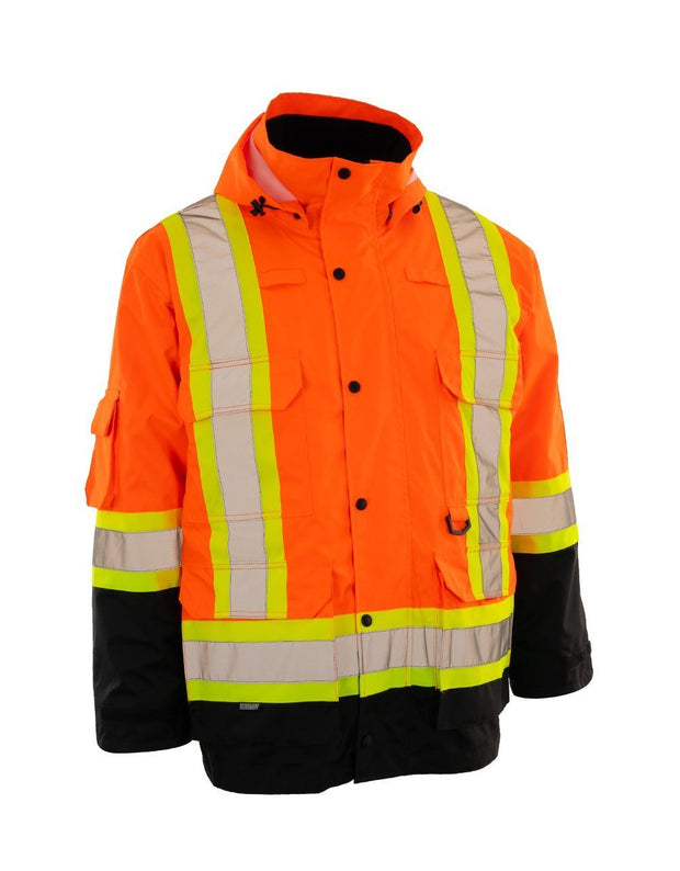 Re-Engineered 4-in-1 Hi Vis Safety Parka - Hi Vis Safety