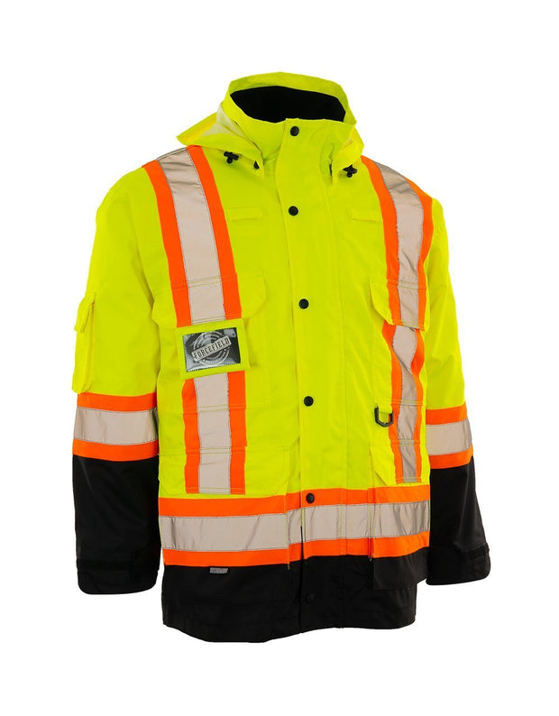 Re-Engineered 4-in-1 Hi Vis Safety Parka - Hi Vis Safety