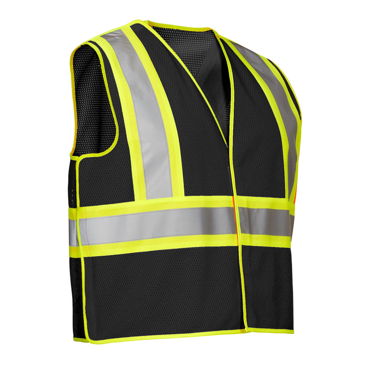 Polyester Mesh Safety Vest, 5-Point Tear-Away